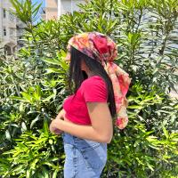 CLARA HEADSCARF PEMBE DESENLİ 