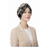 Desenli pamuklu bone