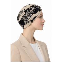 Desenli pamuklu bone