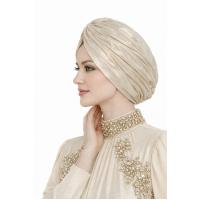 Gold simli varaklı bone