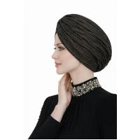 Siyah-Gold Simli Bone